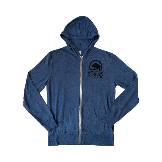 Greater One-Horned Rhino Zip-Up Hoodie