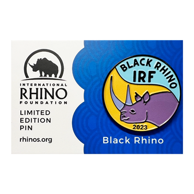 IRF Enamel Pin – Black Rhino