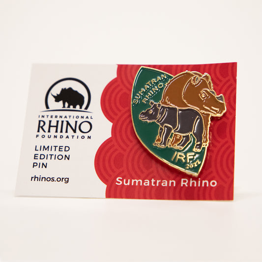 IRF Enamel Pin – Sumatran Rhino