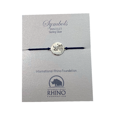 Symbols on Silk Rhino Disc Bracelet